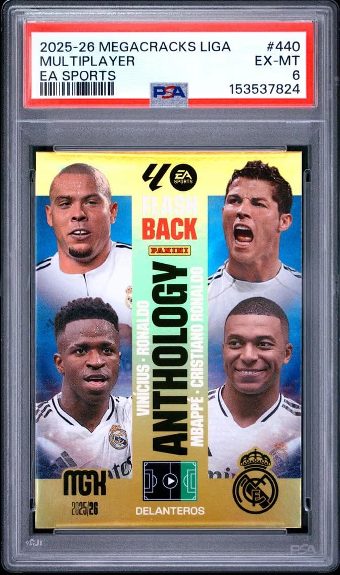 Cristiano Ronaldo/Mbappe/Ronaldo/Vinicius, PSA 6