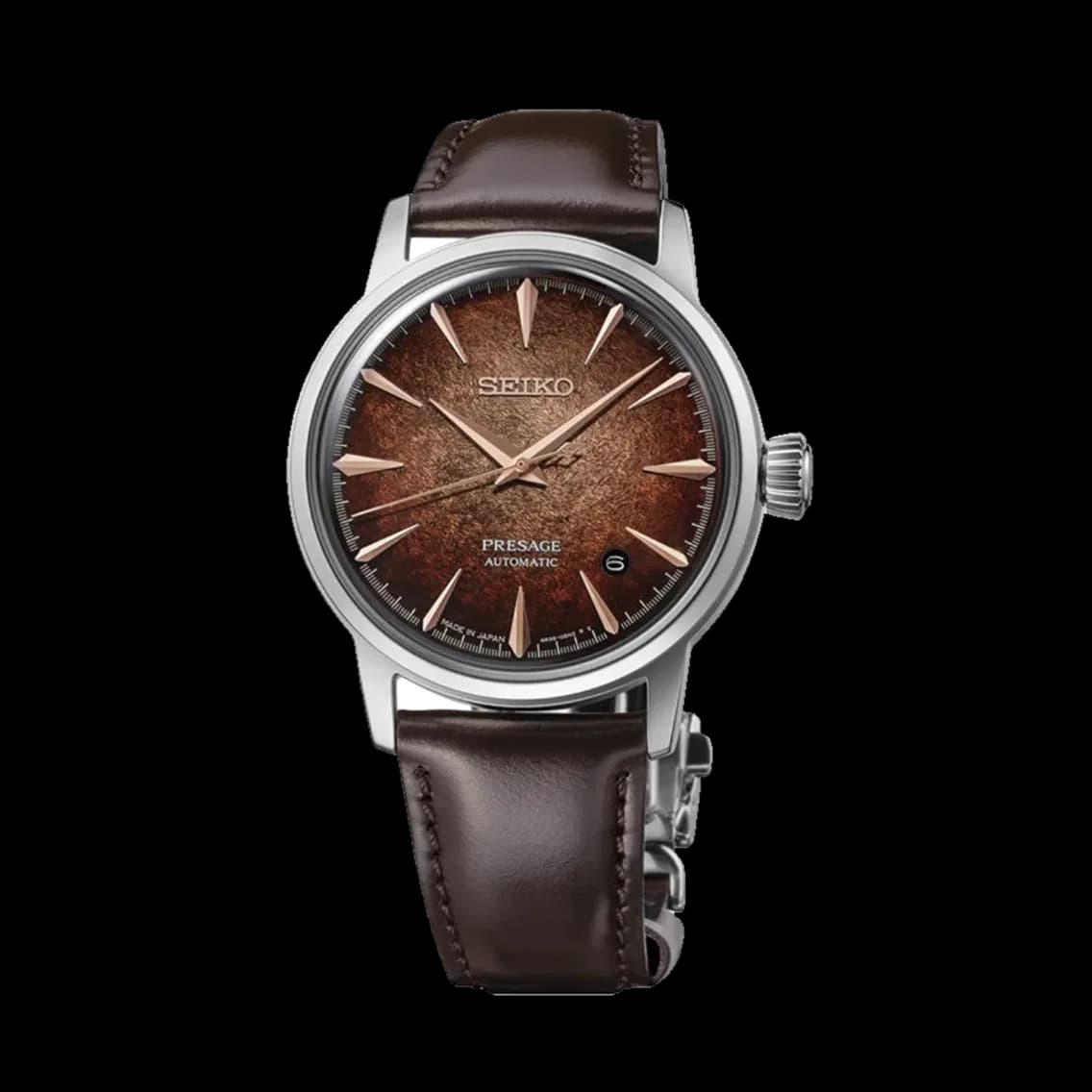 Seiko HCB003 Presage Cocktail Time 38.5mm - Brown on Leather Strap, TEDDY BALDASSARRE 10