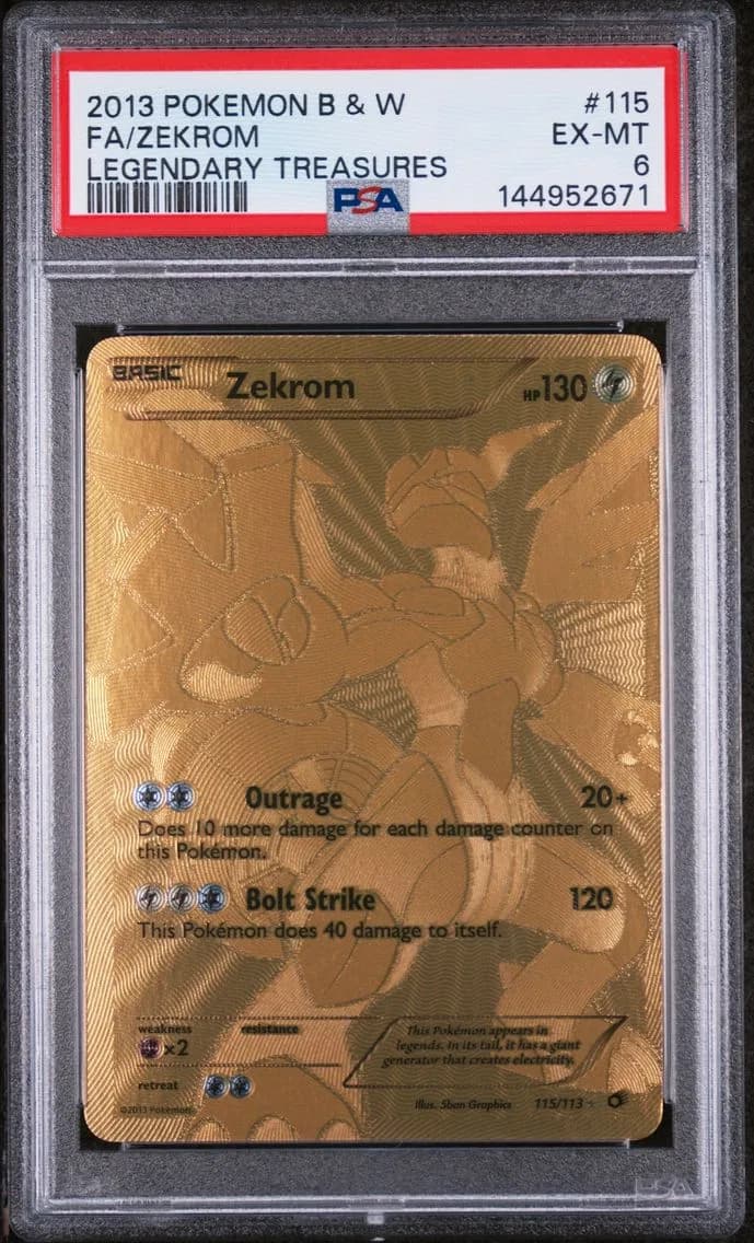 Full Art/Zekrom, PSA 6
