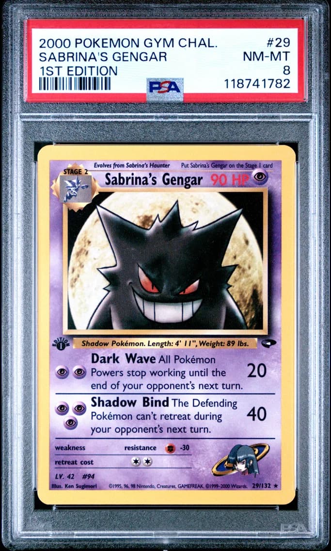 Sabrina's Gengar 1st Edition, PSA 8