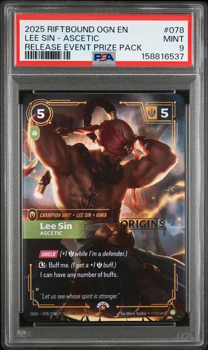 Lee Sin - Ascetic, PSA 9