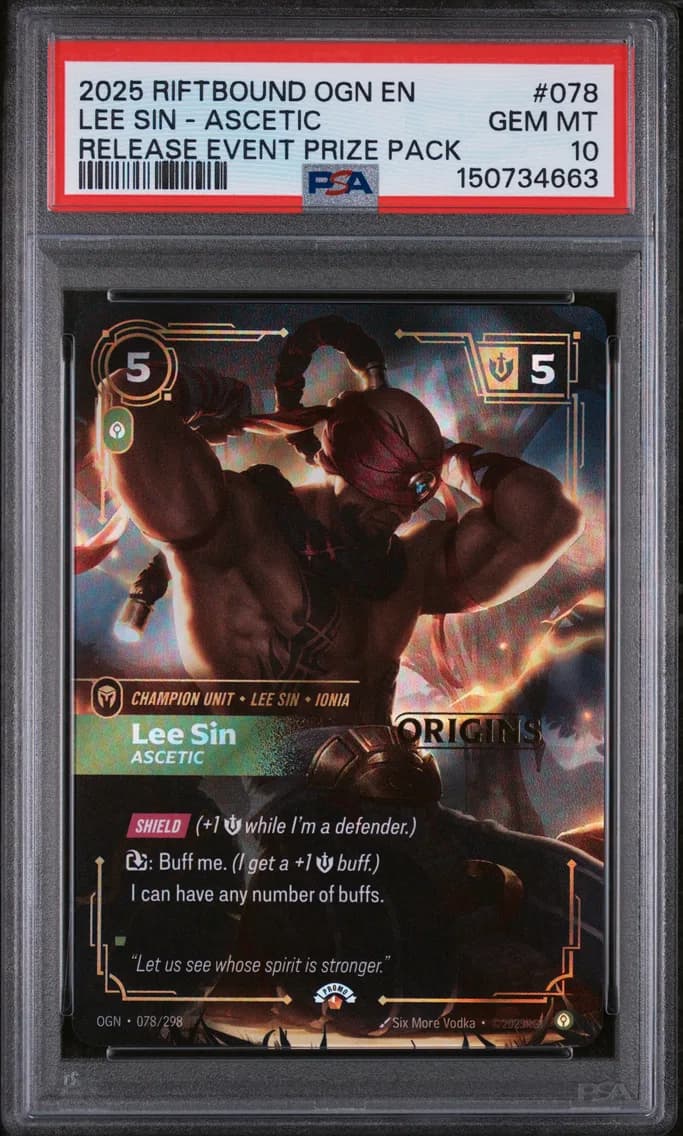 Lee Sin - Ascetic, PSA 10