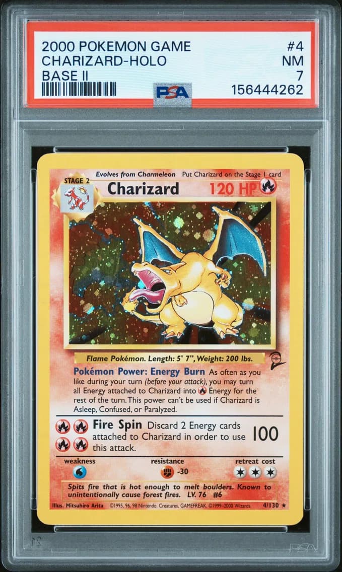 Charizard-Holo, PSA 7