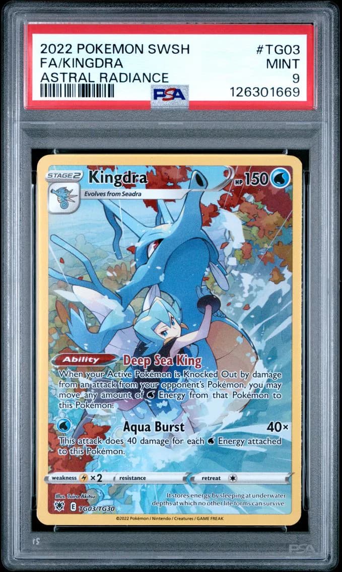 Full Art/Kingdra, PSA 9