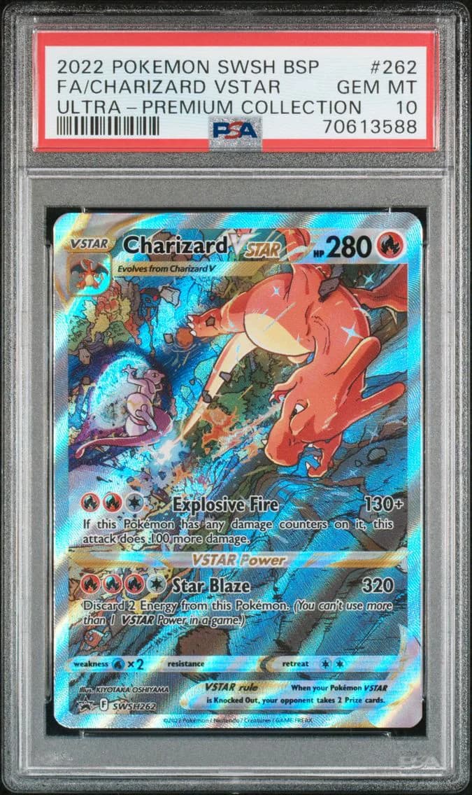 Full Art/Charizard Vstar, PSA 10