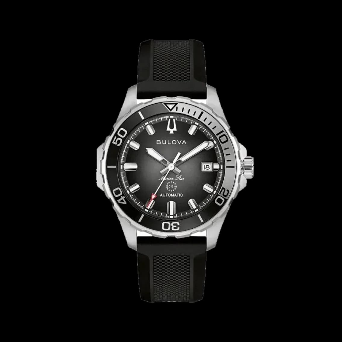 Bulova Marine Star Series B 41mm - Black on Rubber Strap, TEDDY BALDASSARRE 10