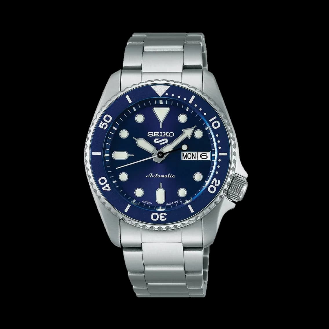 Seiko SRPL77 5 Sports SKX 38mm - Blue on Bracelet, TEDDY BALDASSARRE 10