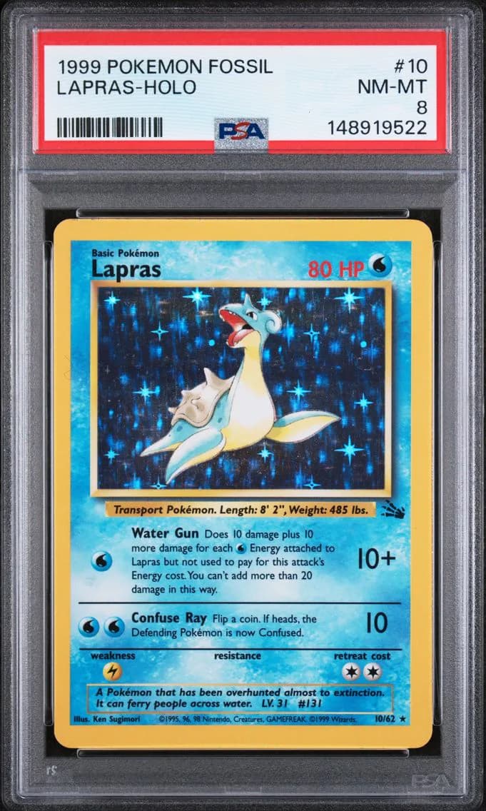 Lapras-Holo, PSA 8