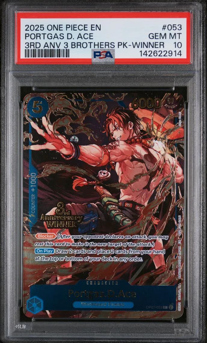 Portgas D. Ace, PSA 10