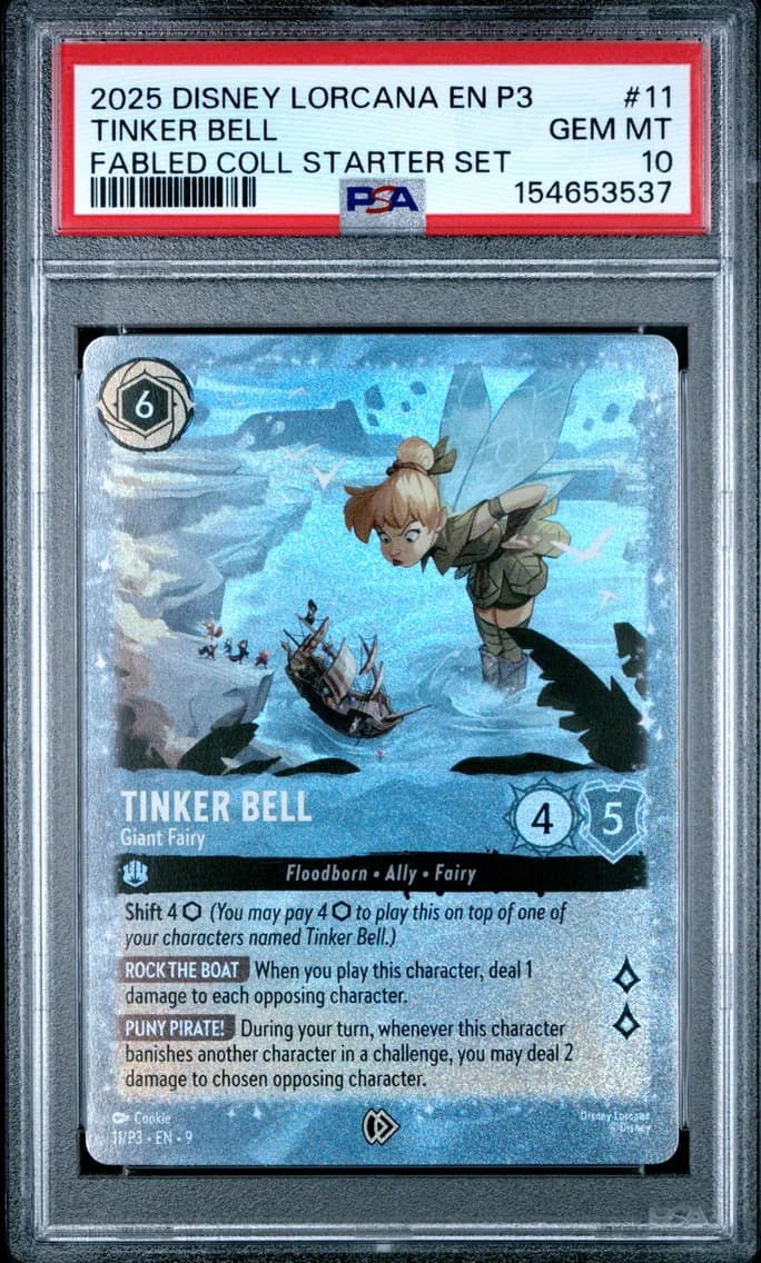 Tinker Bell - Giant Fairy, PSA 10