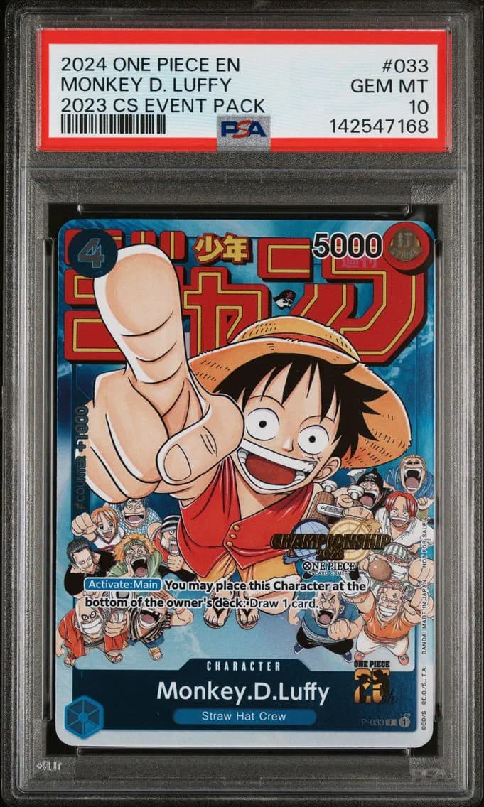 Monkey D. Luffy, PSA 10