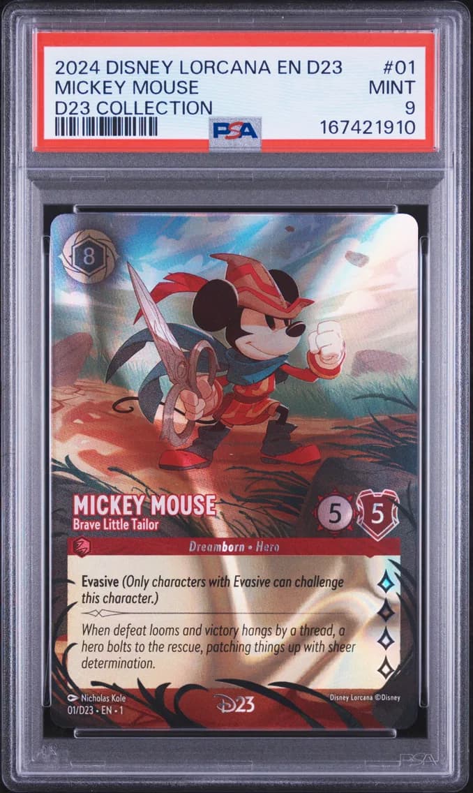 Mickey Mouse - Brave Little Tailor, PSA 9