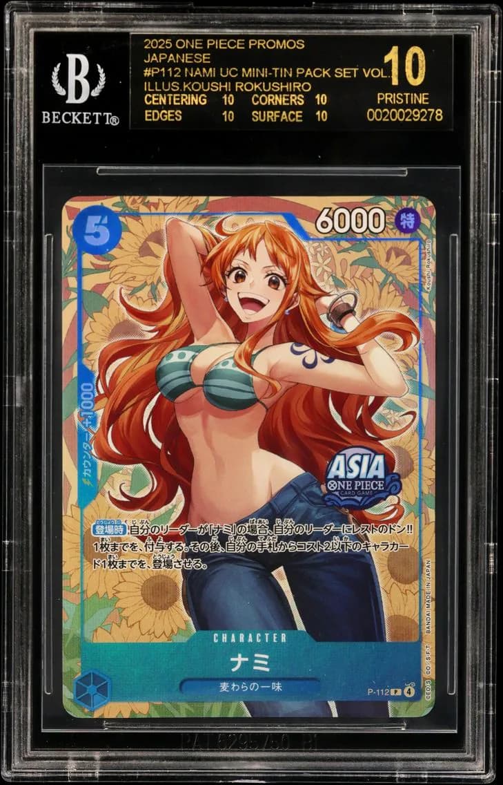 Nami UC/(Mini-tin Pack Set Vol.2 (Illus.Koushi Rokushiro)) BGS 10 One Piece Card Game Promos Japanese, BGS 10