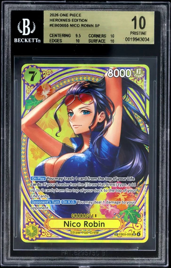 Nico Robin SP BGS 10 One Piece Card Game -ONE PIECE Heroines Edition-, BGS 10