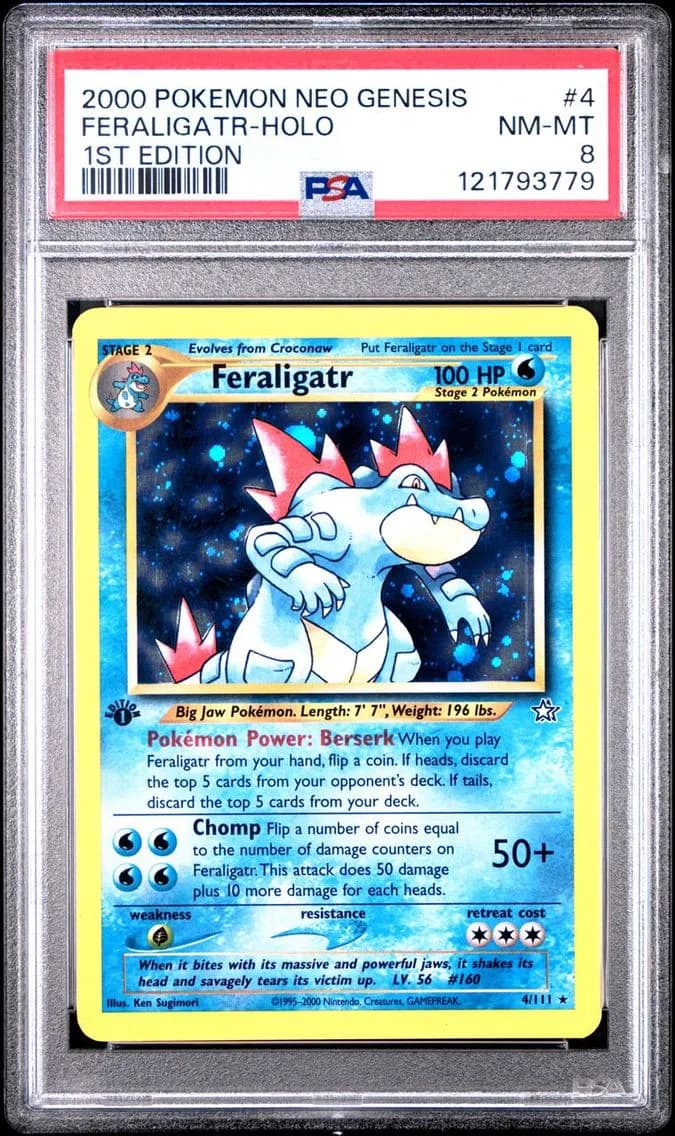 FERALIGATR-HOLO, PSA 8