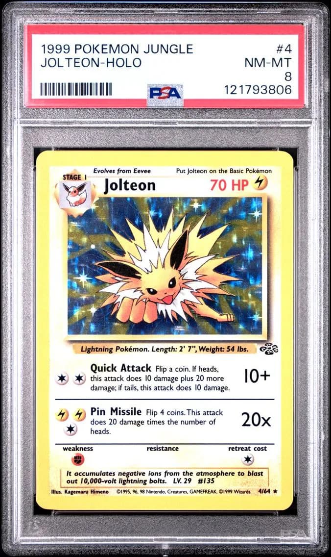 JOLTEON-HOLO, PSA 8
