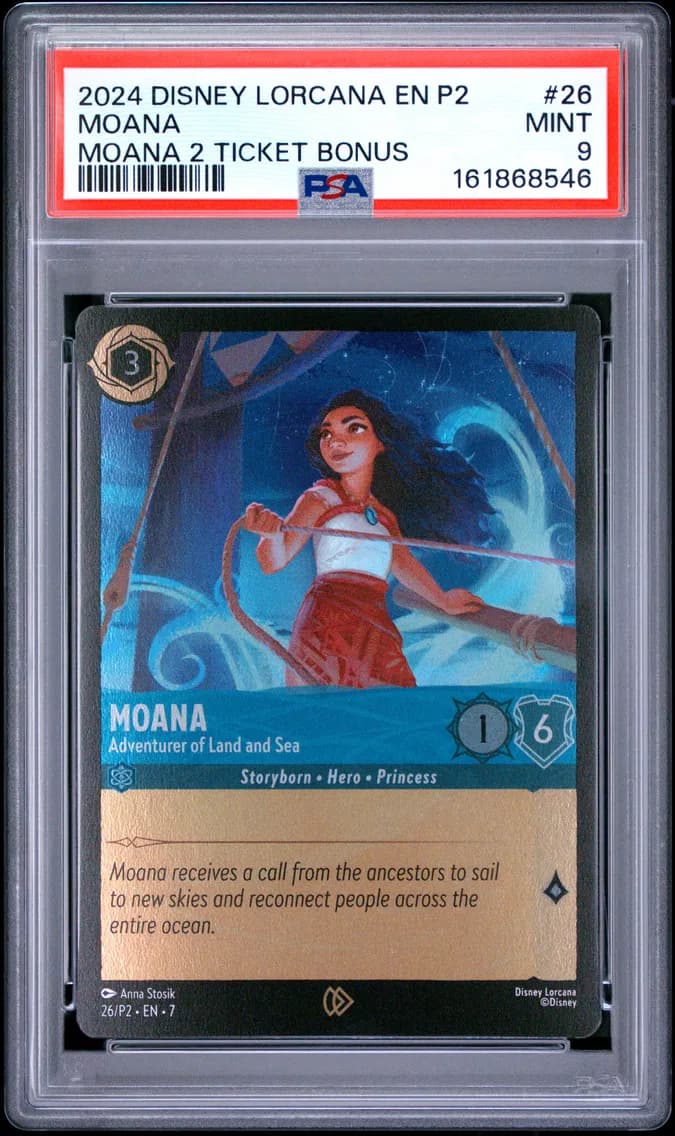 Moana - Adventurer of Land and Sea, PSA 9
