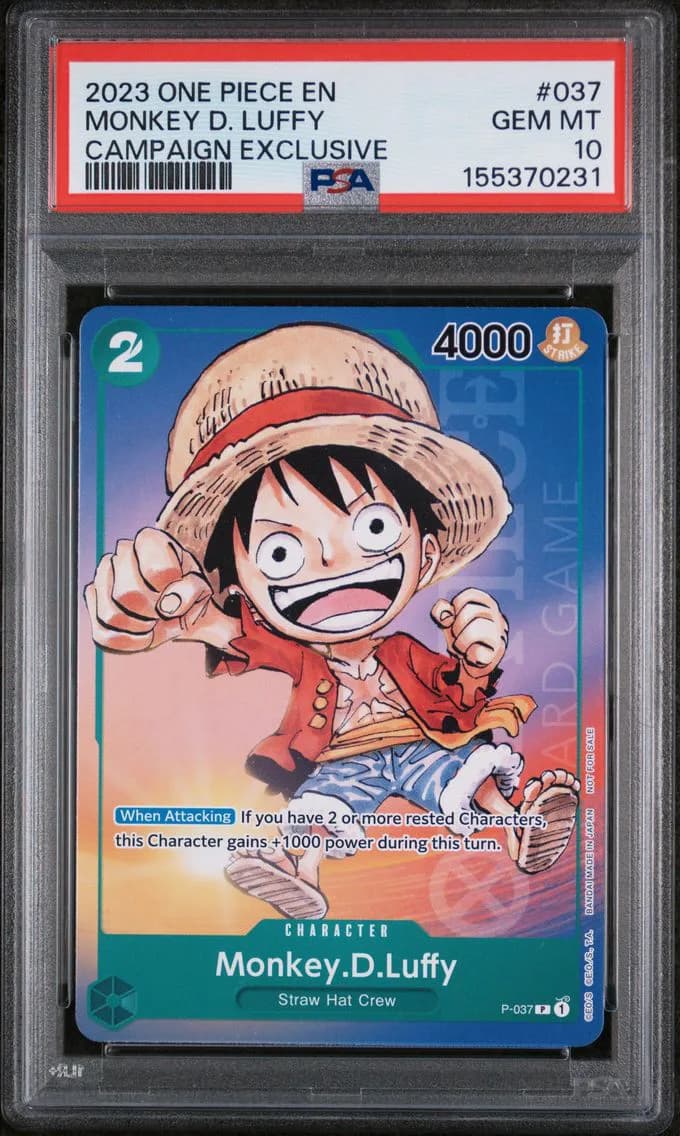 Monkey D. Luffy, PSA 10
