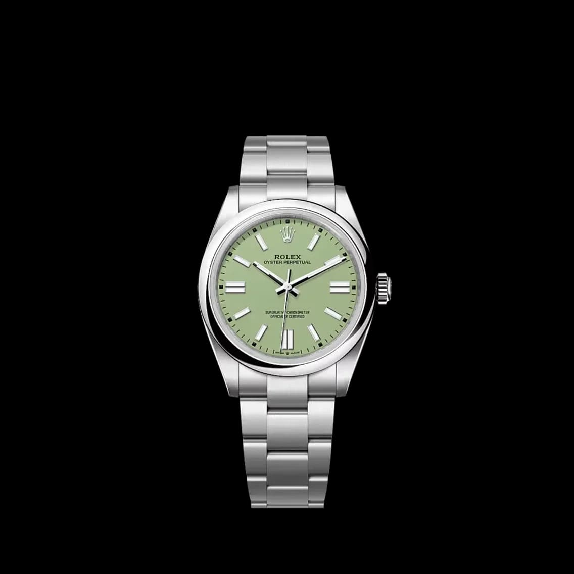 Rolex Oyster Perpetual 41 - Pistachio Dial, WRISTCHECK 10