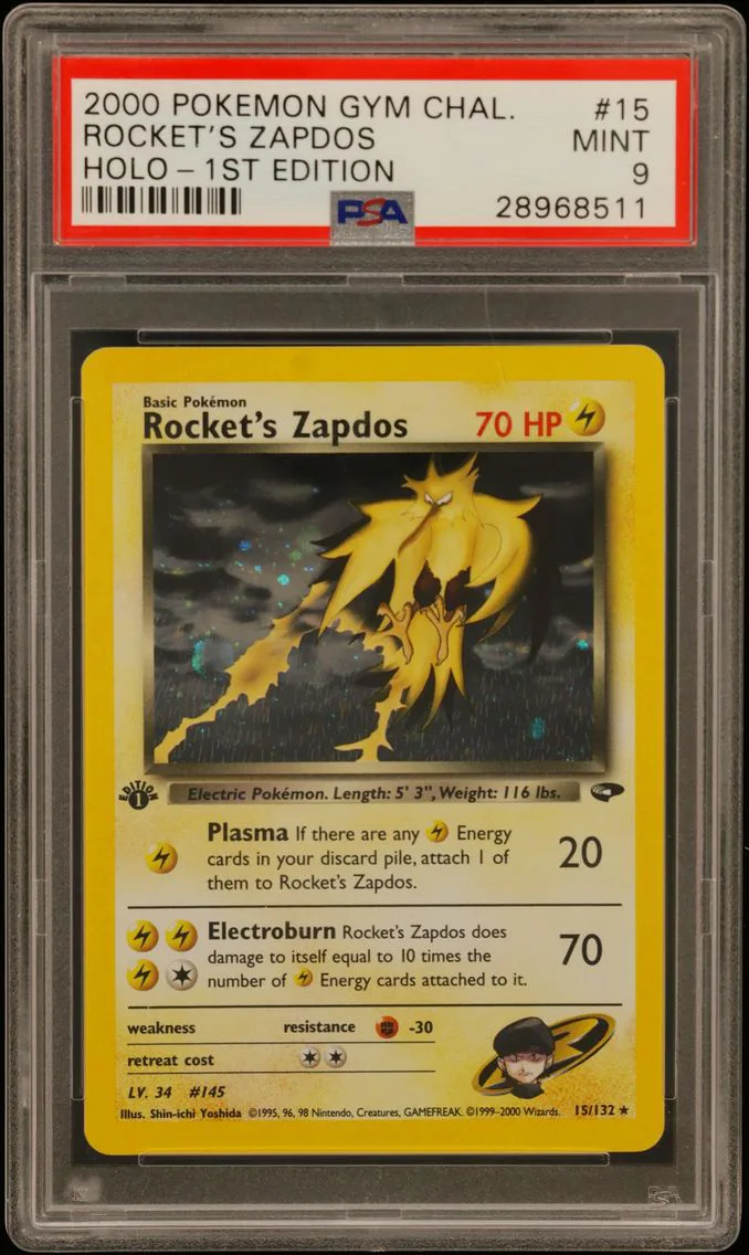 Rocket's Zapdos, PSA 9