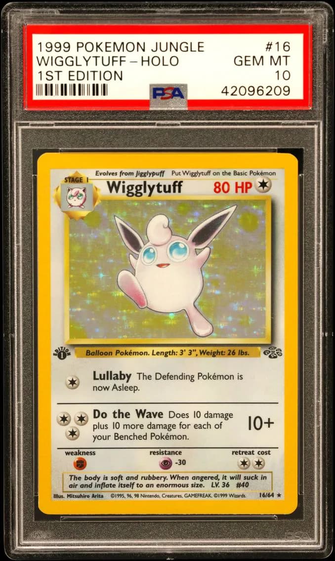 Wigglytuff-Holo 1st Edition, PSA 10
