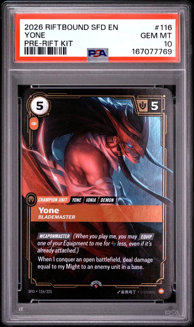 Yone - Blademaster, PSA 10