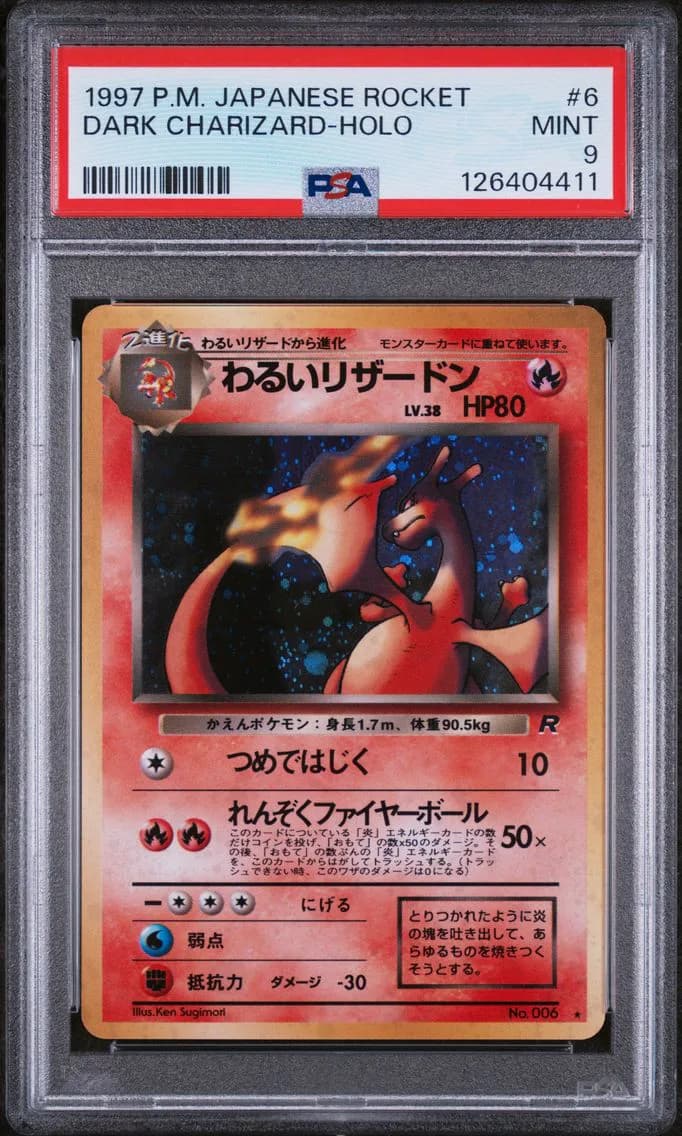 Dark Charizard-Holo, PSA 9