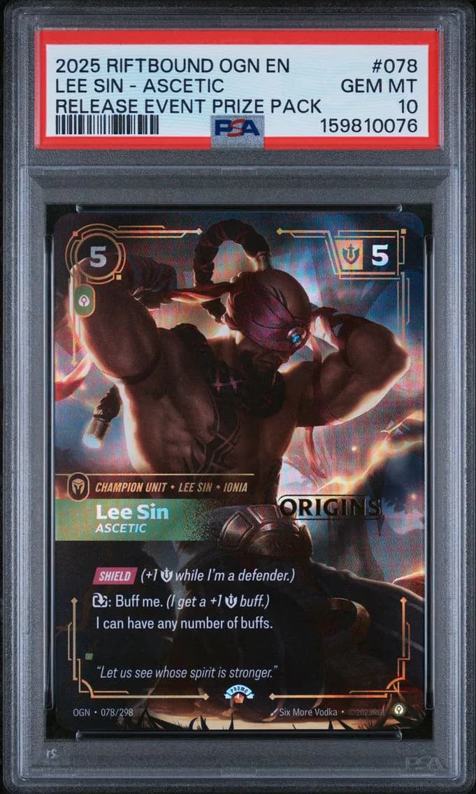 Lee Sin - Ascetic, PSA 10
