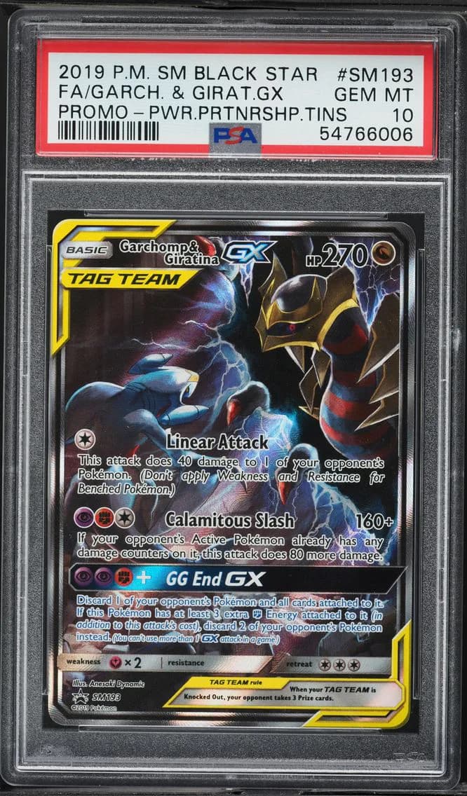 Full Art/Garchomp & Giratina GX, PSA 10