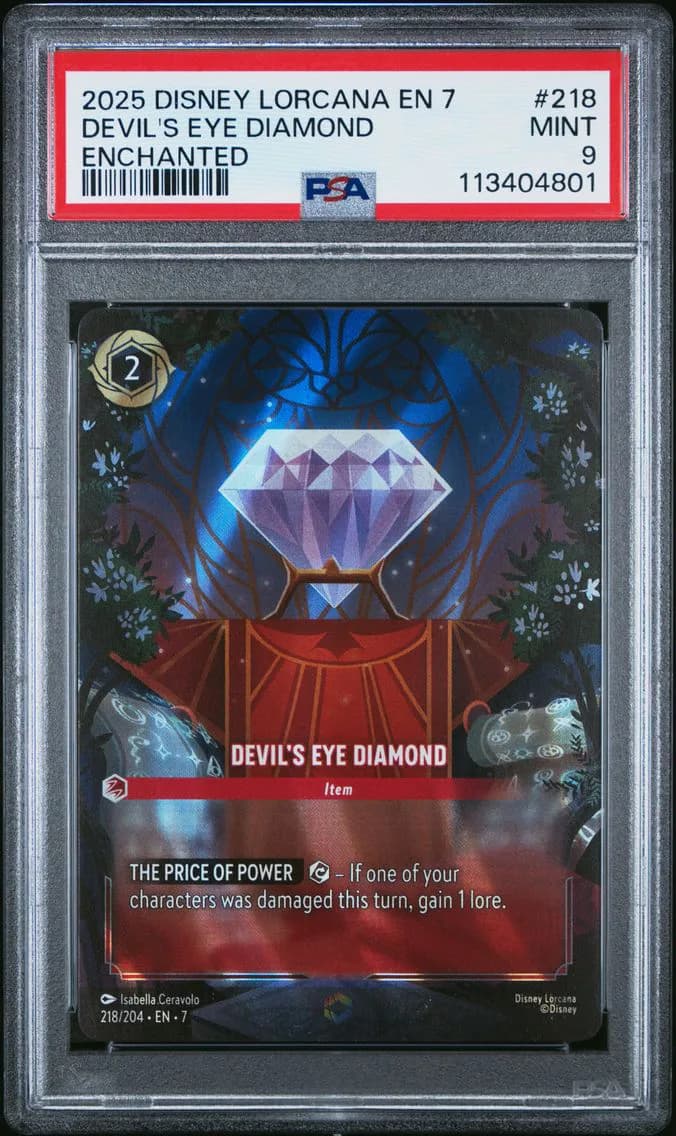 Devil's Eye Diamond, PSA 9