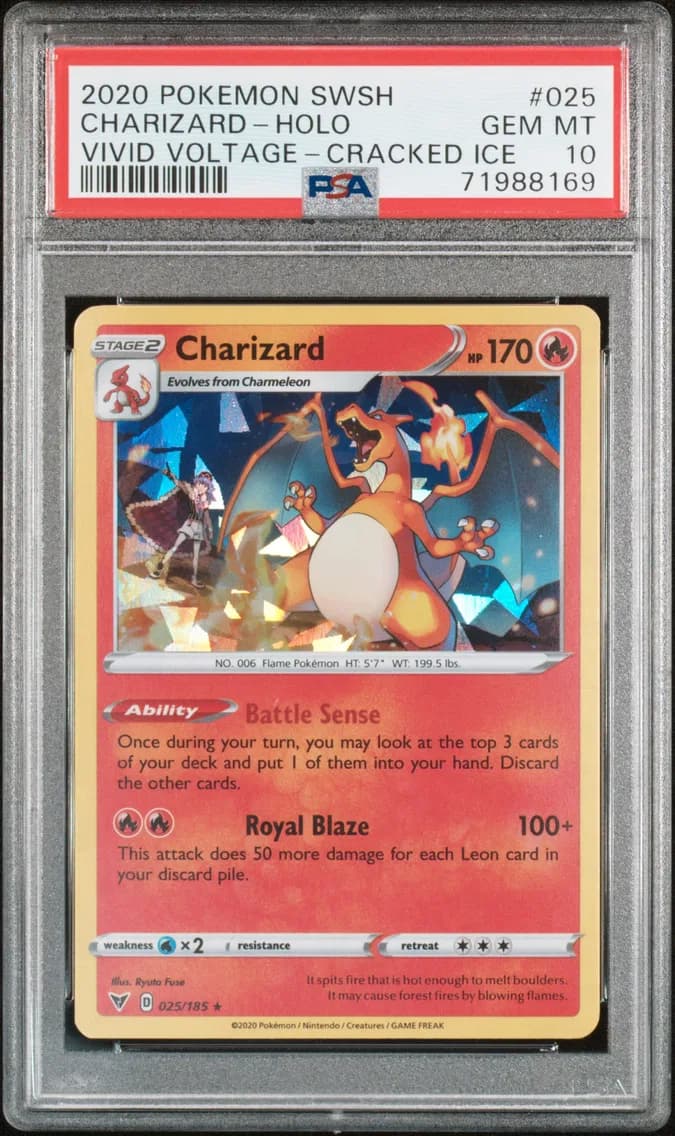 Charizard-Holo, PSA 10