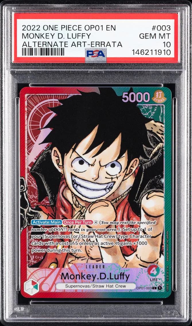 Monkey D. Luffy, PSA 10