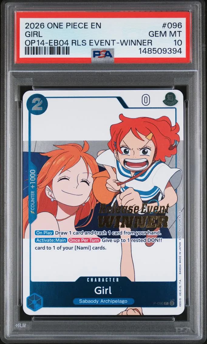 Girl The Azure Sea's Seven Release Event-Winner, PSA 10