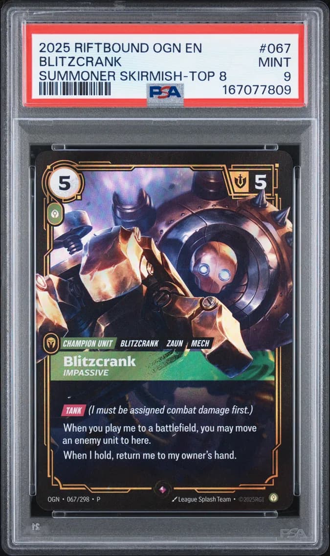 Blitzcrank - Impassive, PSA 9