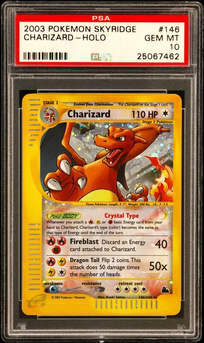 Charizard-Holo, PSA 10