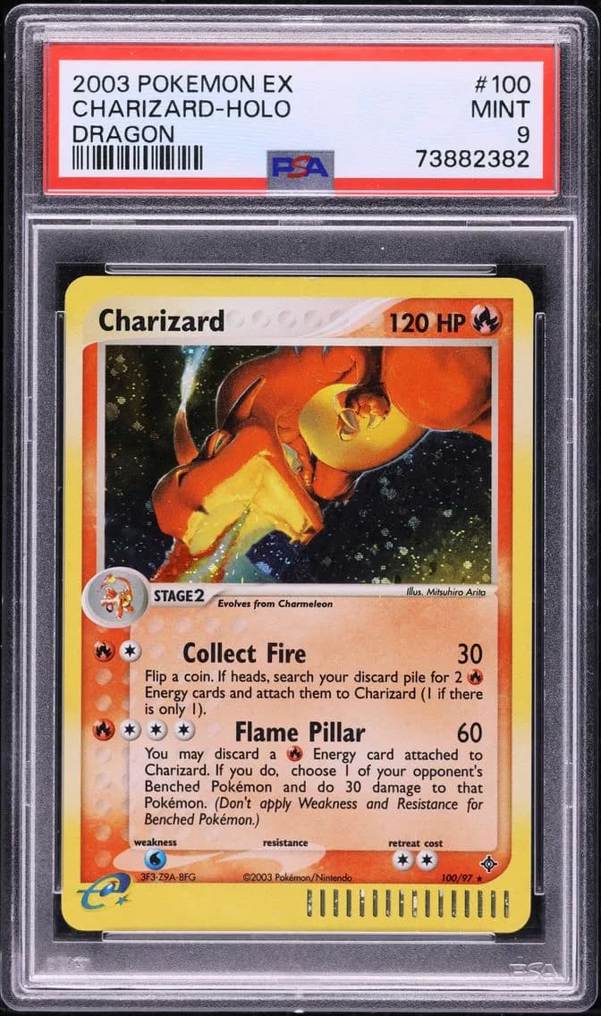 EX DRAGON HOLO CHARIZARD, PSA 9