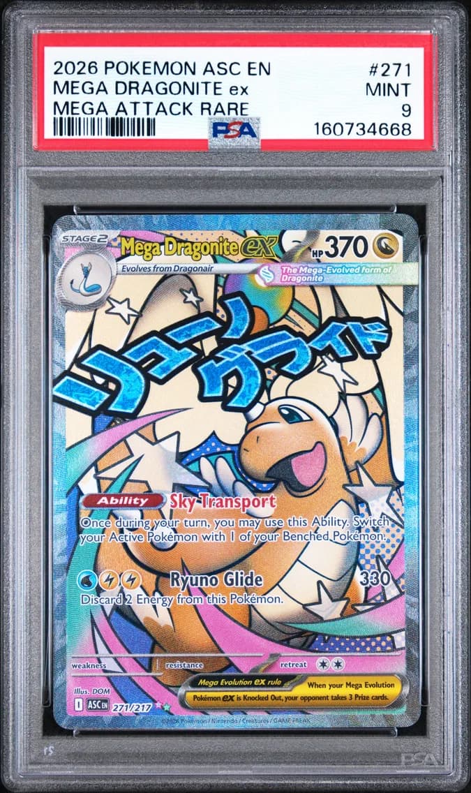 Mega Dragonite EX, PSA 9
