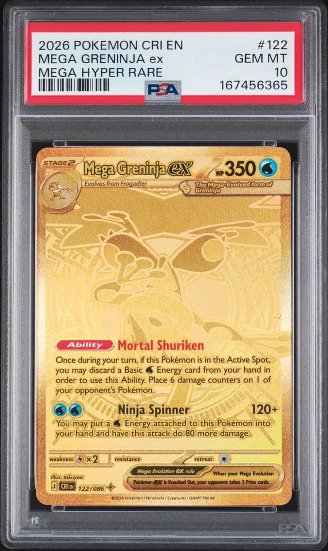 Mega Greninja EX, PSA 10