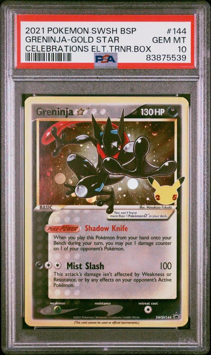 Greninja-Gold Star, PSA 10