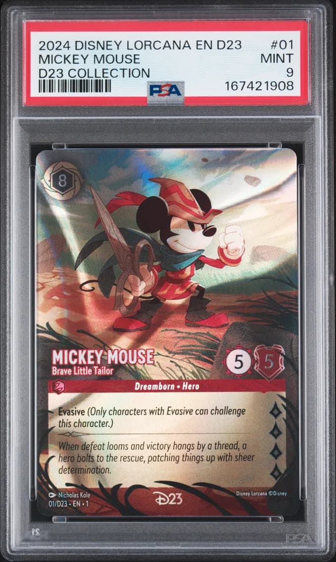 Mickey Mouse - Brave Little Tailor, PSA 9
