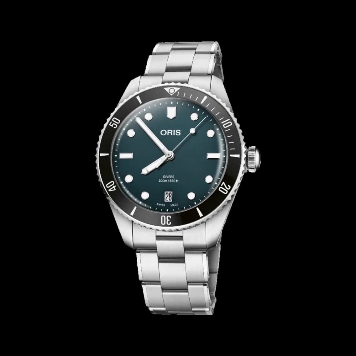 Oris Divers Date 39mm - Blue on Bracelet, TEDDY BALDASSARRE 10