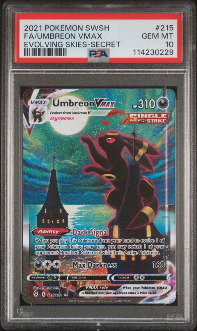 Full Art/Umbreon Vmax, PSA 10