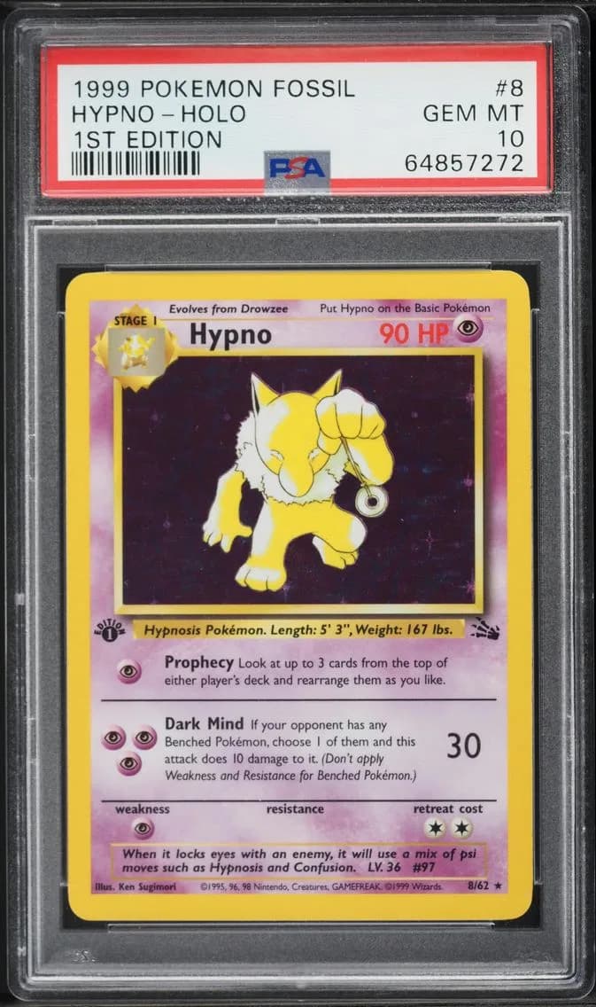 Hypno-Holo 1st Edition, PSA 10