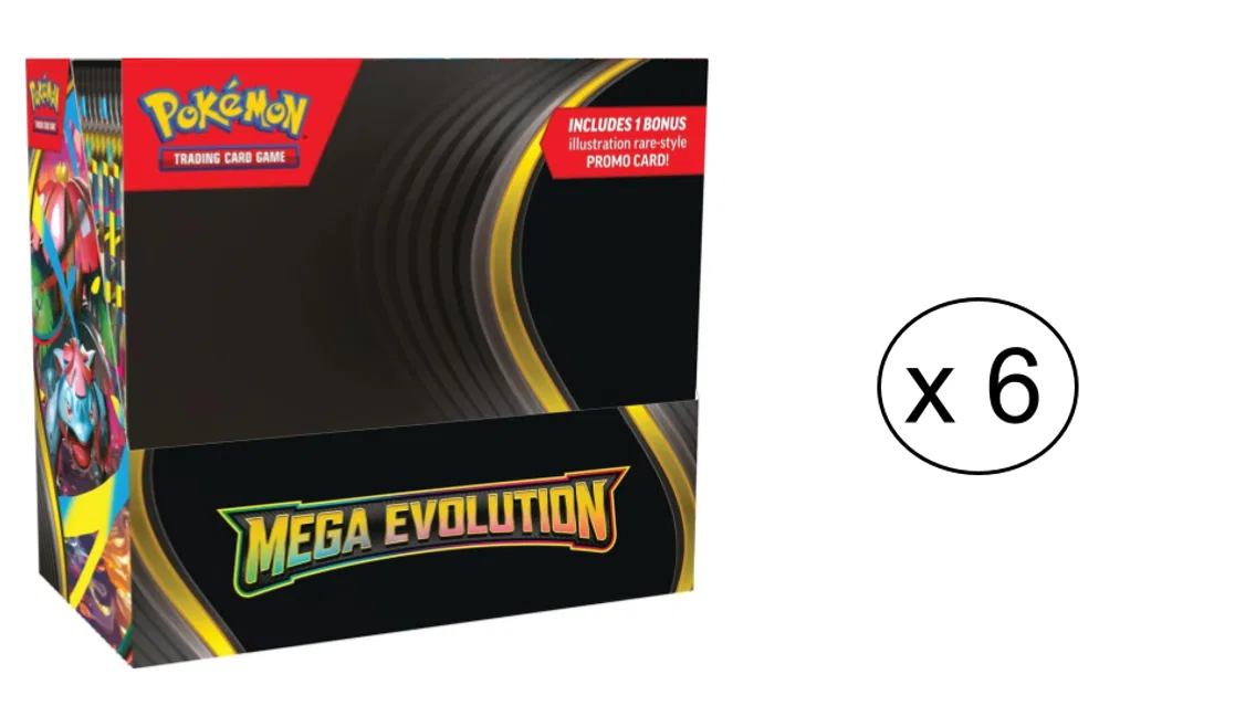 ME01 Mega Evolution Enhanced Booster Box Case (6 BB), 