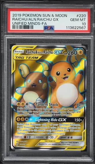 Raichu & Alolan Raichu GX