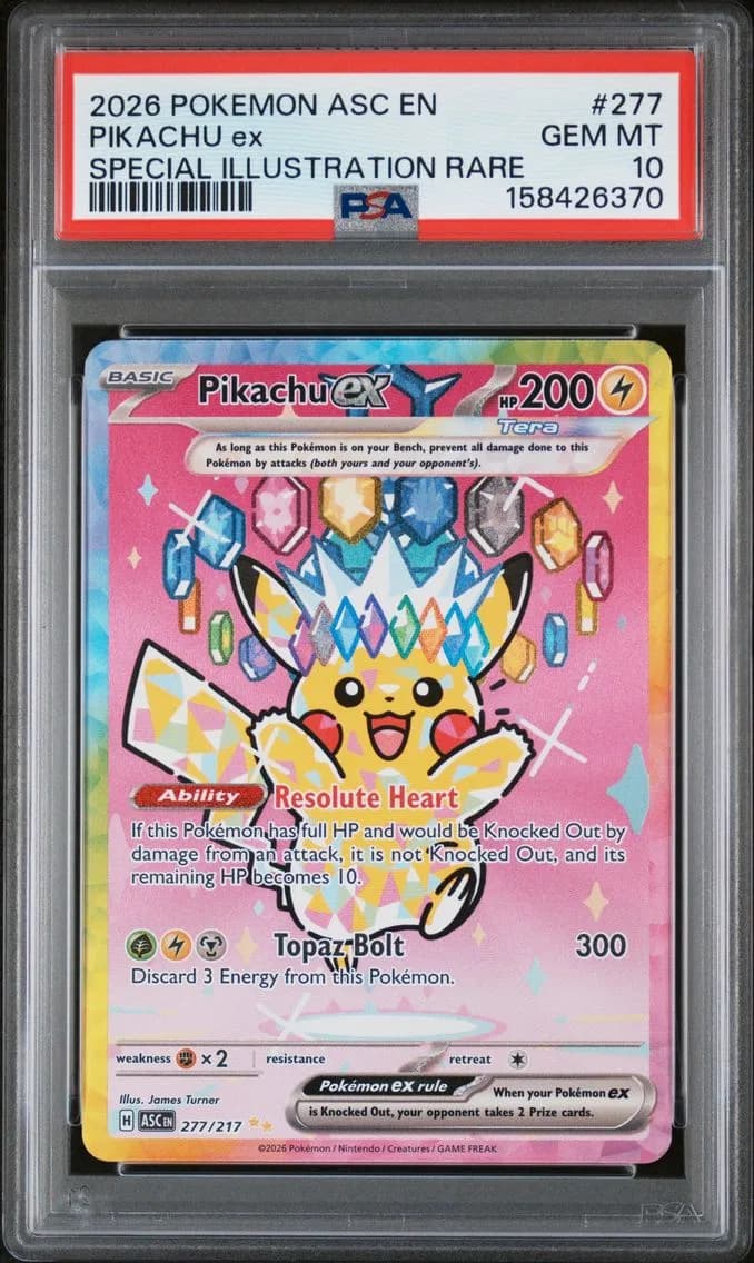 Pikachu EX, PSA 10
