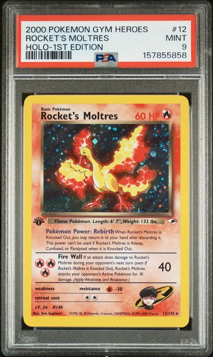 Rocket's Moltres, PSA 9
