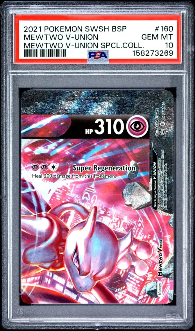 MEWTWO V-UNION, PSA 10