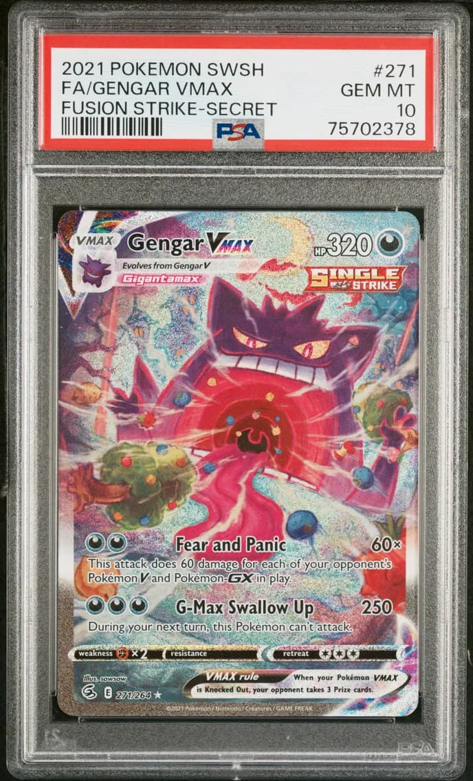 Full Art/Gengar Vmax, PSA 10
