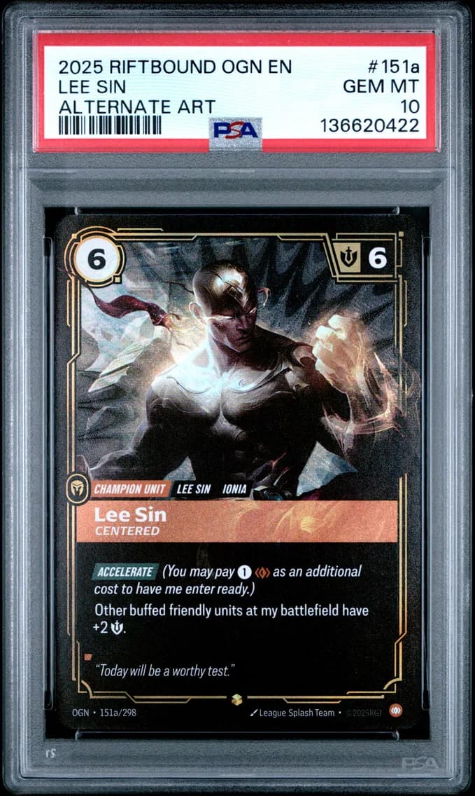 Lee Sin - Centered, PSA 10